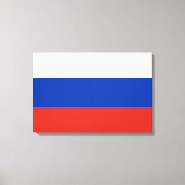 Lienzo Bandera rusa (Rusia) (Anverso)