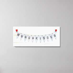 Lienzo Bandera rústica IV de la tarjeta del día de San