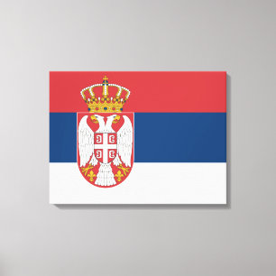 Lienzo Bandera serbia