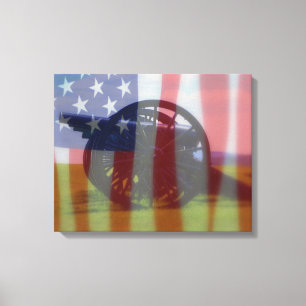Lienzo Bandera sobre los Cannes Antietam