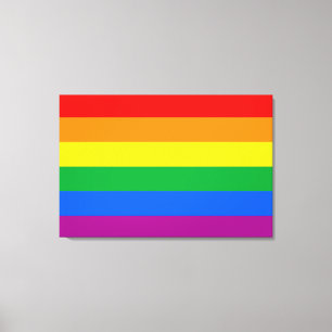 Lienzo Bandera tradicional del orgullo gay