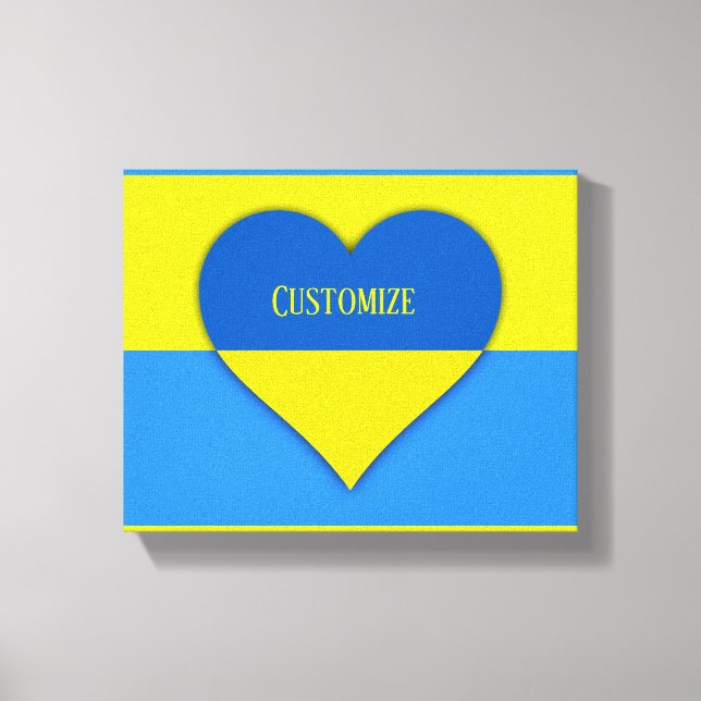 Lienzo Bandera ucraniana azul Thunder_Cove (Anverso)