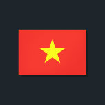 Lienzo Bandera vietnamita (Vietnam)<br><div class="desc">Este diseño presenta la bandera nacional de Vietnam (oficialmente conocida como República Socialista de Vietnam), que es un país en el sudeste asiático. Es el país más oriental de la península indochina. Vietnam tiene fronteras terrestres con China al norte, y Laos y Camboya al oeste. Vietnam también tiene fronteras marítimas...</div>