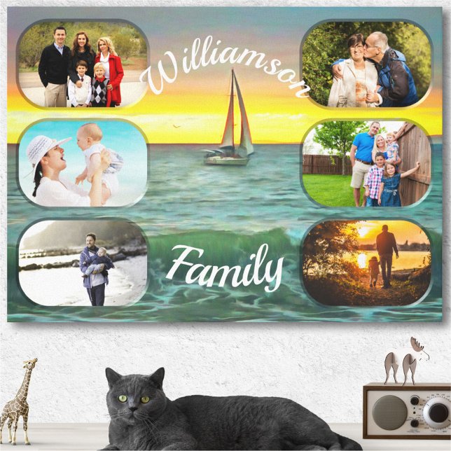 Lienzo Banderas Bay Family Sunset 0884 Art (Subido por el creador)