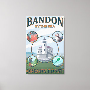 Lienzo Bandon, poster del viaje de OregonScenic