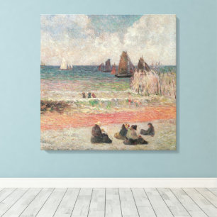 Lienzo Bañistas en Dieppe de Paul Gauguin