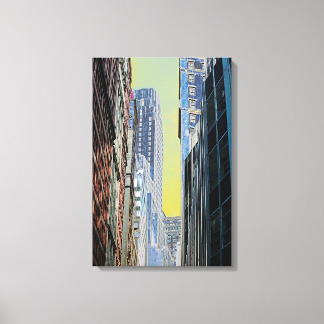 Lienzo Bank of New York Building Manhattan New York Poste (Anverso)