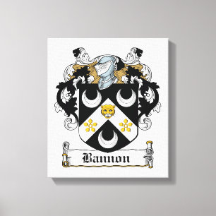 Lienzo Bannon Family Crest
