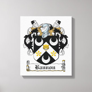 Lienzo Bannon Family Crest