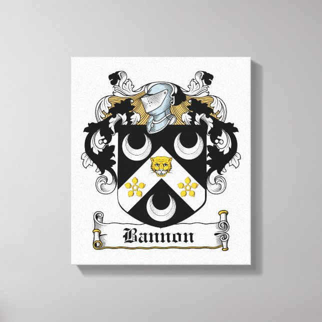 Lienzo Bannon Family Crest (Anverso)