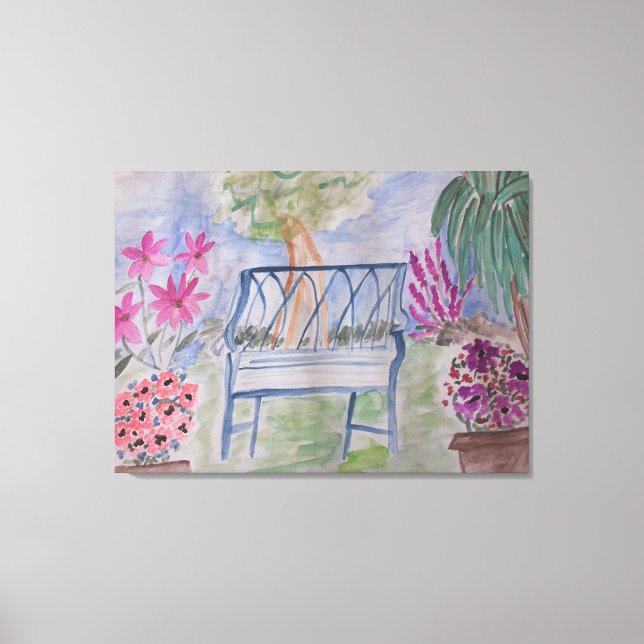 Lienzo Baño de jardín de verano (Anverso)