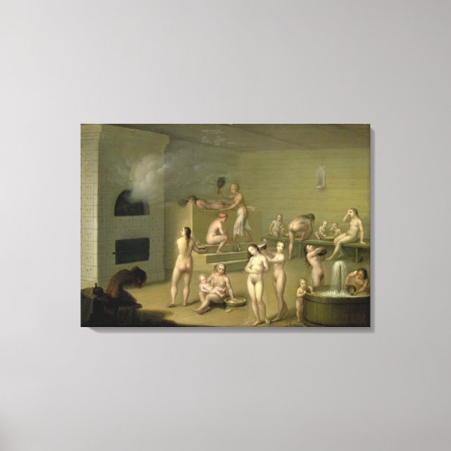 Lienzo Baño ruso, 1825 (Anverso)