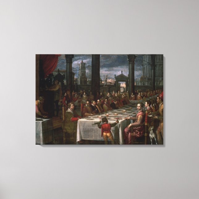 Lienzo banquete boda (Anverso)