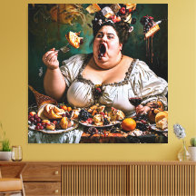 "Banquete de caos" Obra surrealista colorida