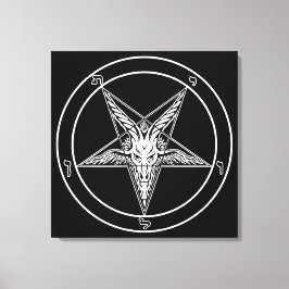 Lienzo Baphomet de estilo antiguo Sigil Wall Art
