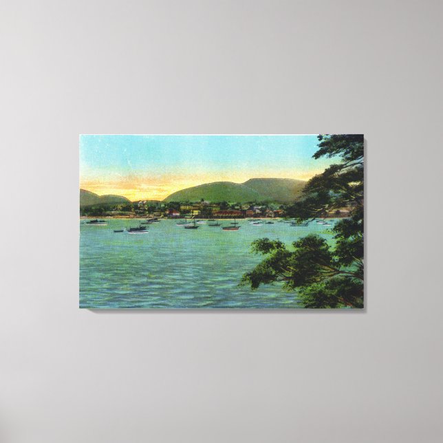 Lienzo Bar Island View of the Bar Harbour (Anverso)