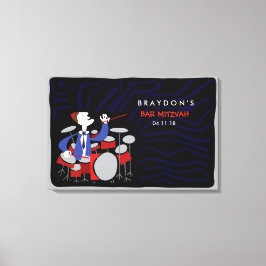 Lienzo Bar Mitzvah Mitzvah Rótulo a bordo