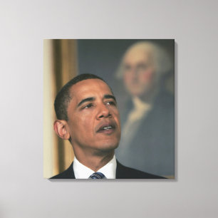 Lienzo Barack Obama anuncia su intención de nominar