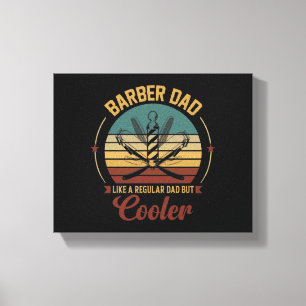 Lienzo Barber Dad