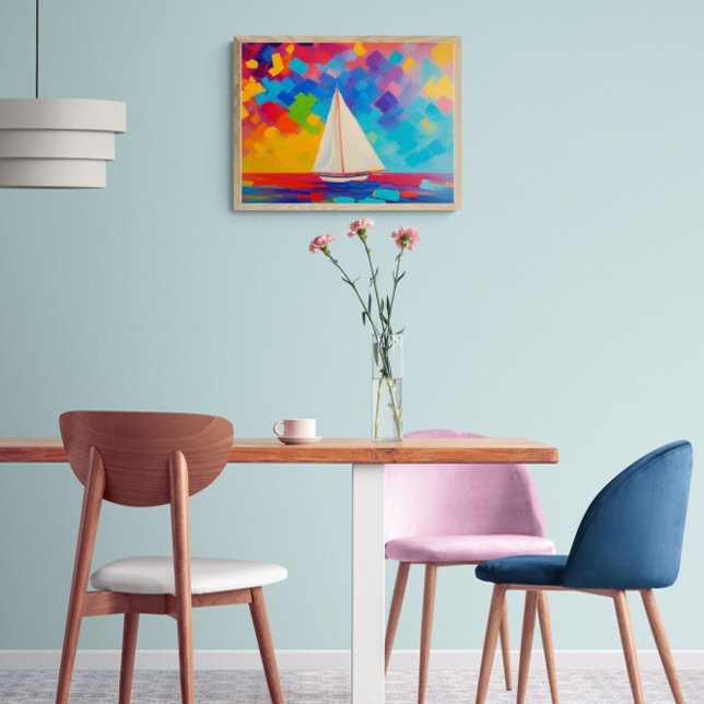 Lienzo barco con pintura marina (Subido por el creador)