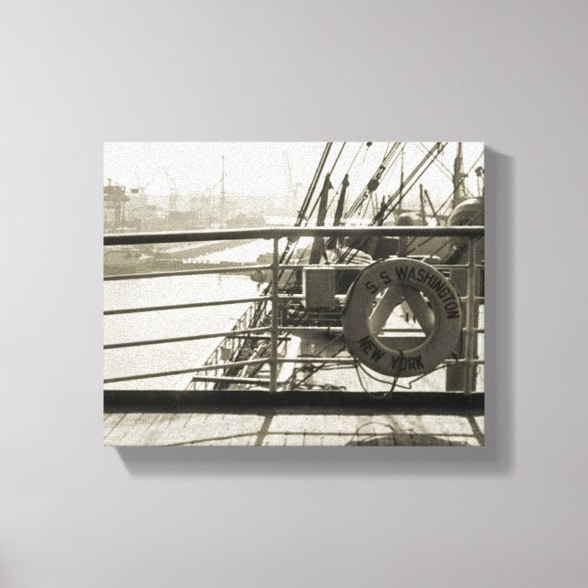 Lienzo Barco de crucero de línea de lujo SS Washington De (Anverso)