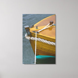 Lienzo Barco De Madera En El Agua