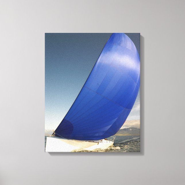 Lienzo Barco De Navegación En El Viento (Anverso)