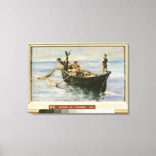 Lienzo Barco de pesca, 1881