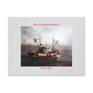 Lienzo Barco de pesca/Pesqueiro/Fishing boat