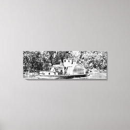 Lienzo Barco de remo en el río Victoria Murray