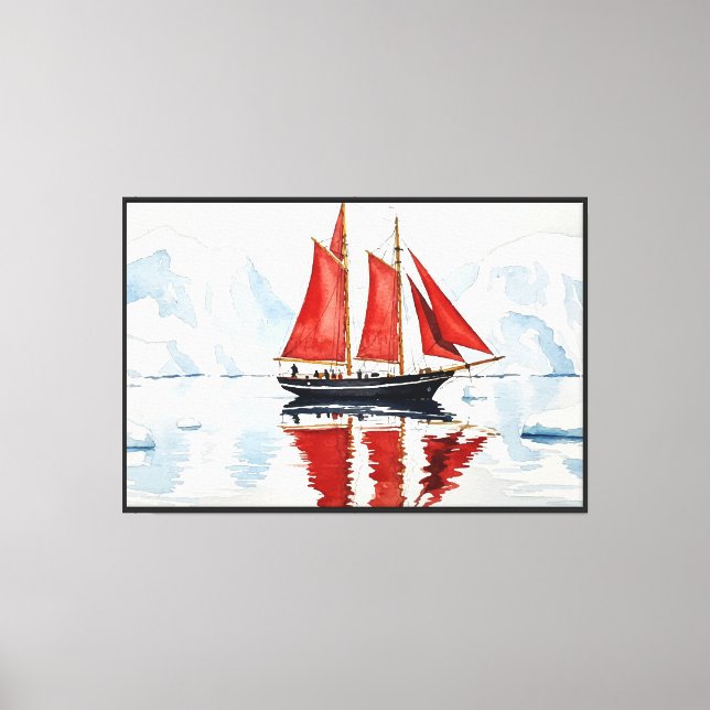Lienzo Barco de vela (Anverso)