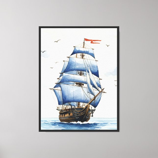Lienzo Barco de vela (Anverso)
