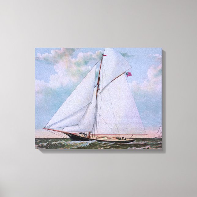 Lienzo Barco de vela antiguo (Anverso)