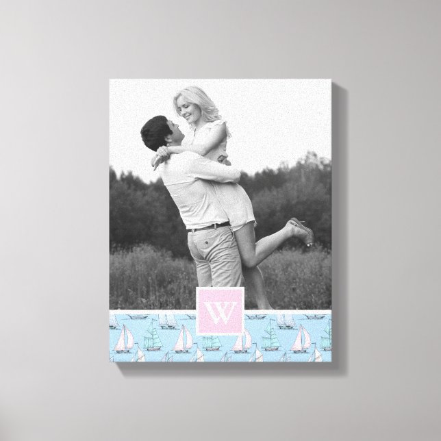 Lienzo Barco de vela | Foto de Monograma | Monograma (Anverso)