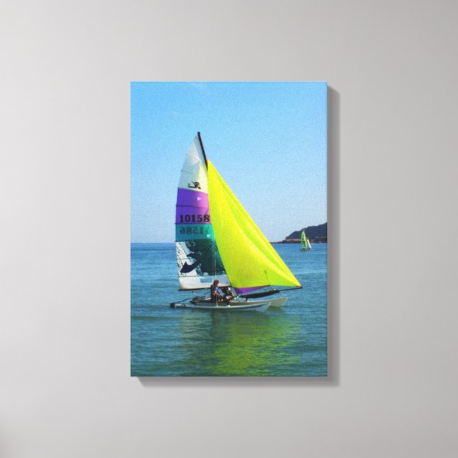 Lienzo barco de vela Hobie (Anverso)