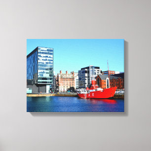 Lienzo Barco en el Albert Dock