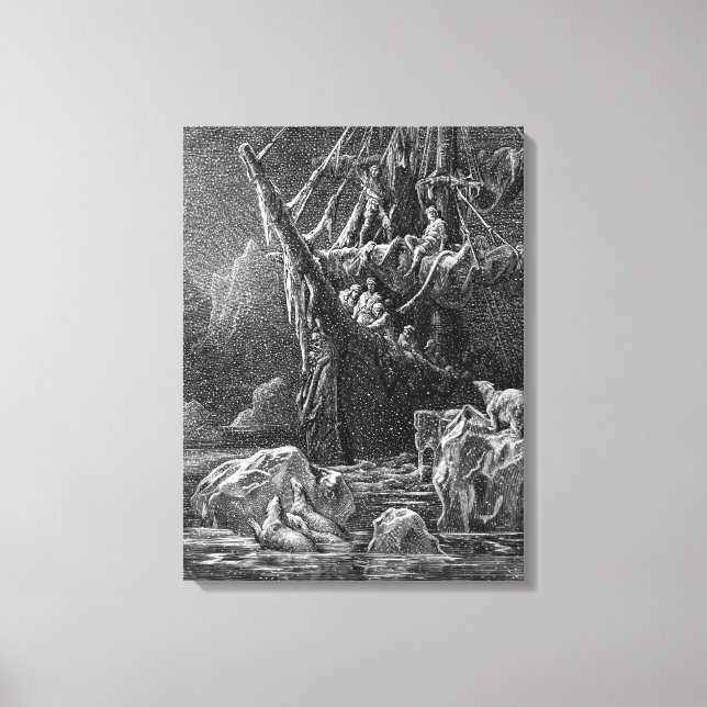 Lienzo Barco en la Antártida (Anverso)