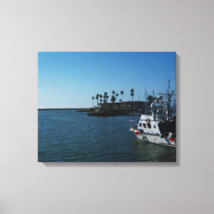 Lienzo Barco En La Cancha De Pekín