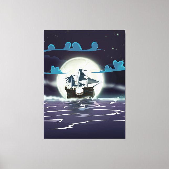 Lienzo Barco Fantasma (Anverso)