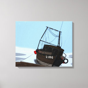 Lienzo Barco pesquero