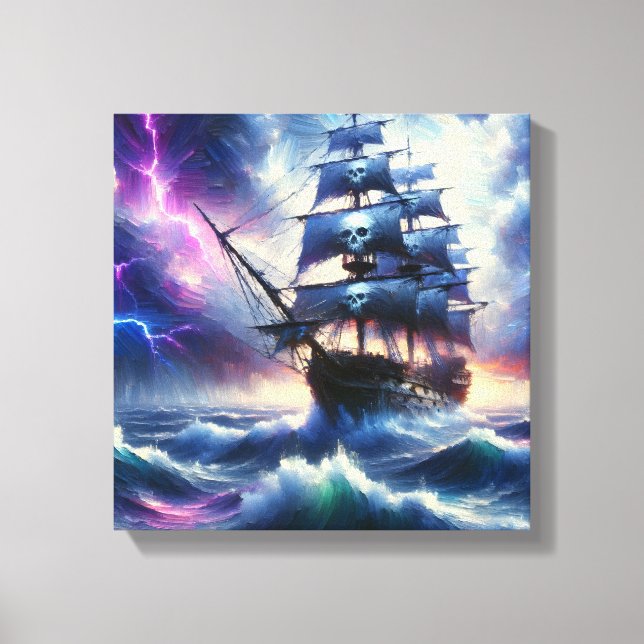 Lienzo Barco Pirata (Anverso)