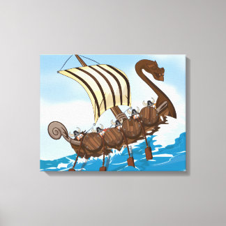 Lienzo Barco Vikingo