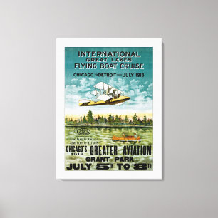 Lienzo Barco volador de los Grandes Lagos