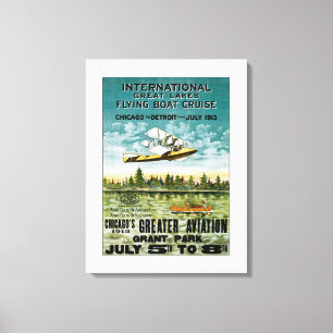 Lienzo Barco volador de los Grandes Lagos - L