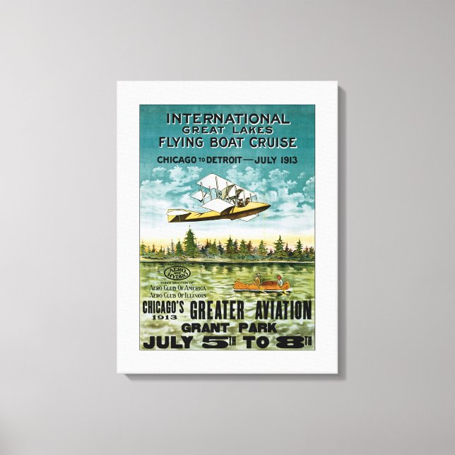 Lienzo Barco volador de los Grandes Lagos - M (Anverso)