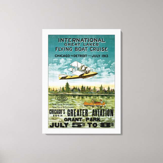 Lienzo Barco volador de los Grandes Lagos - XL (Anverso)