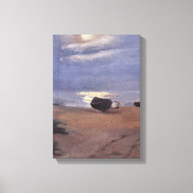 Lienzo Barcos a la luz de la luna en South Beach, Anna An (Anverso)