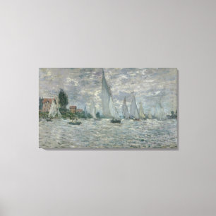 Lienzo Barcos de Claude Monet el  , o Regatta en