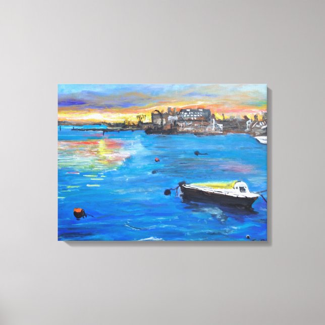 Lienzo Barcos de Oulton Broad (Anverso)