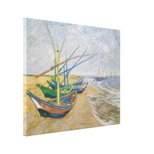 Lienzo Barcos de pesca   Vincent Van Gogh